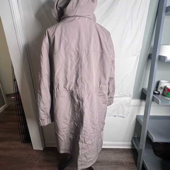 2XL DKNY Tan Jacket with Hood and Zipper Closure - Picture 2 of 5